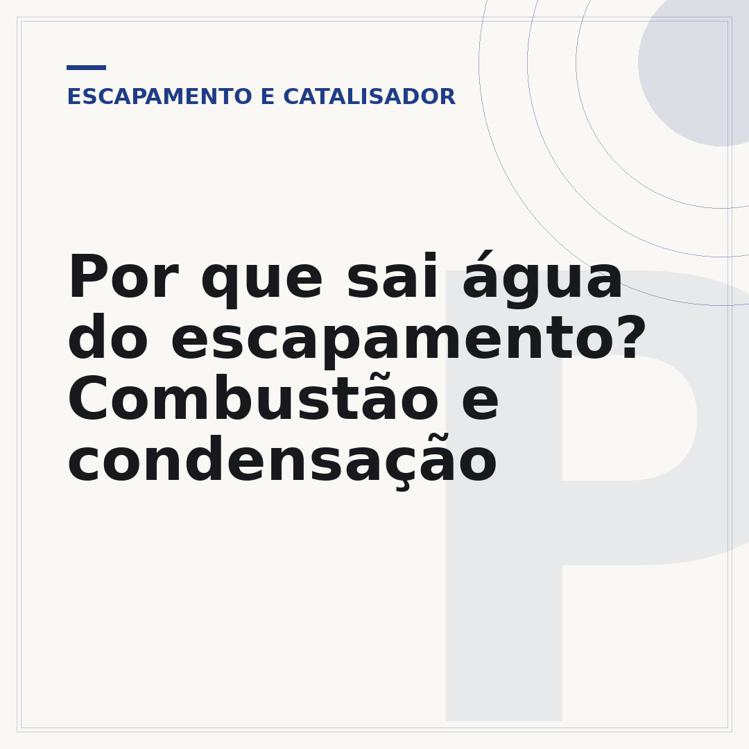 Por que sai água do escapamento? Combustão e condensação