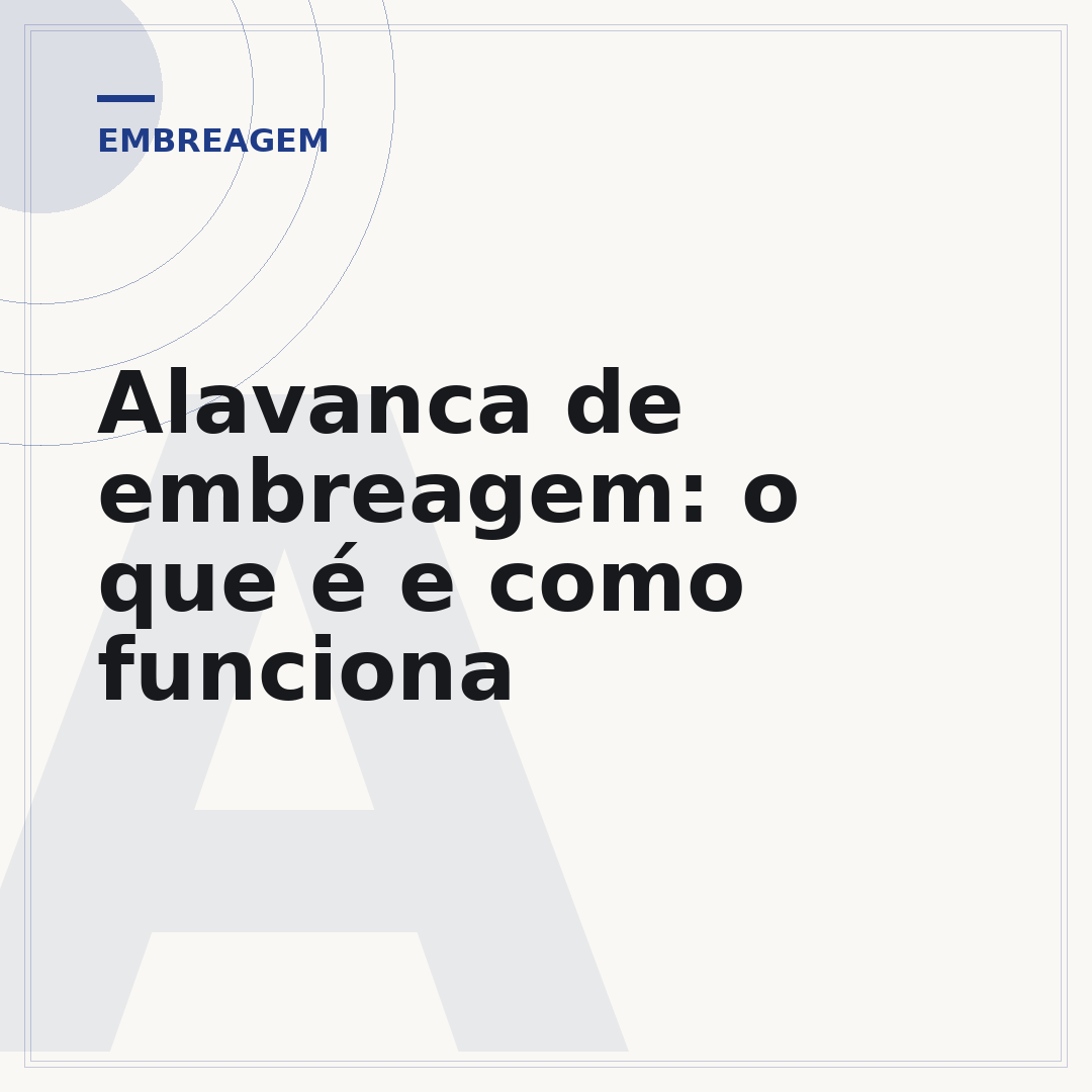 Alavanca de embreagem: o que é e como funciona