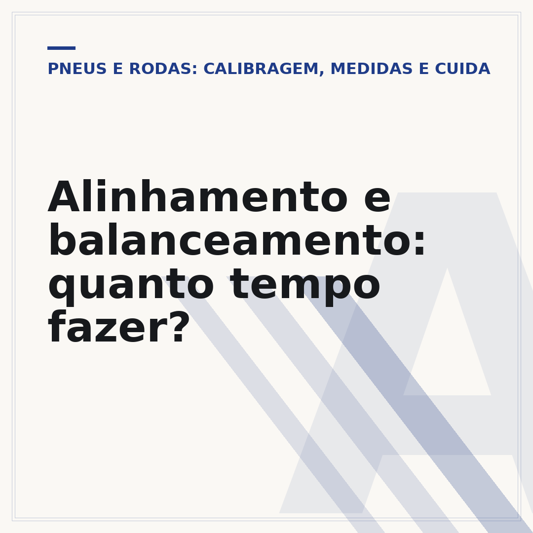 Alinhamento e balanceamento: quanto tempo fazer?