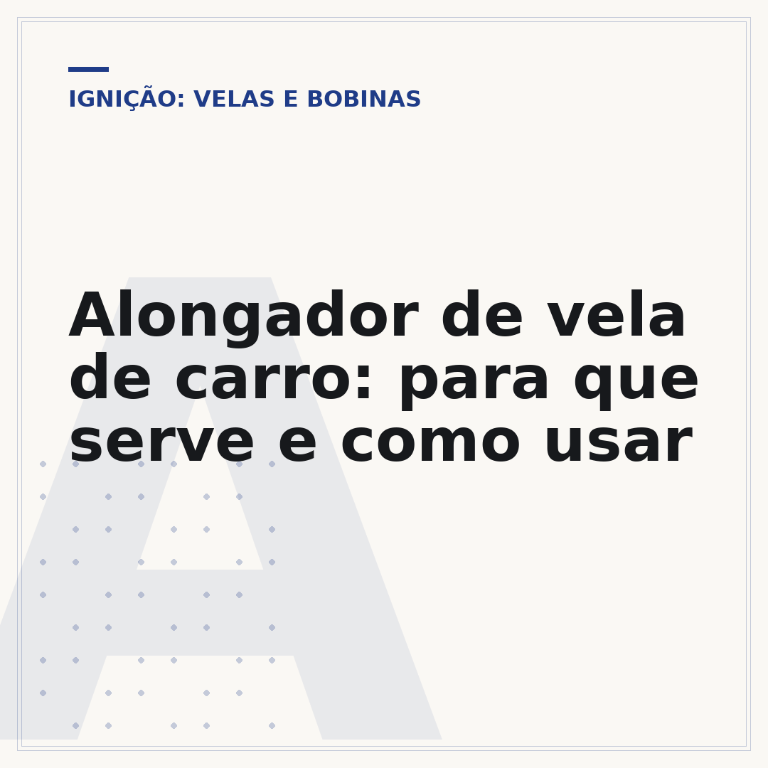 Alongador de vela de carro: para que serve e como usar
