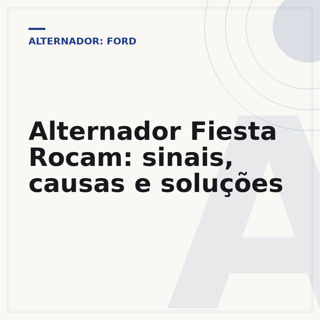 Alternador Fiesta Rocam: sinais, causas e soluções