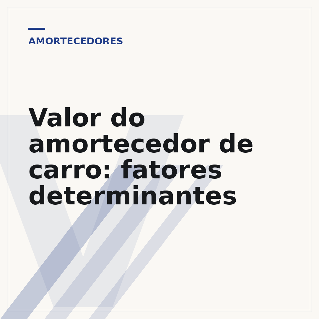 Valor do amortecedor de carro: fatores determinantes
