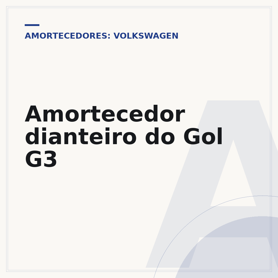 Amortecedor dianteiro do Gol G3