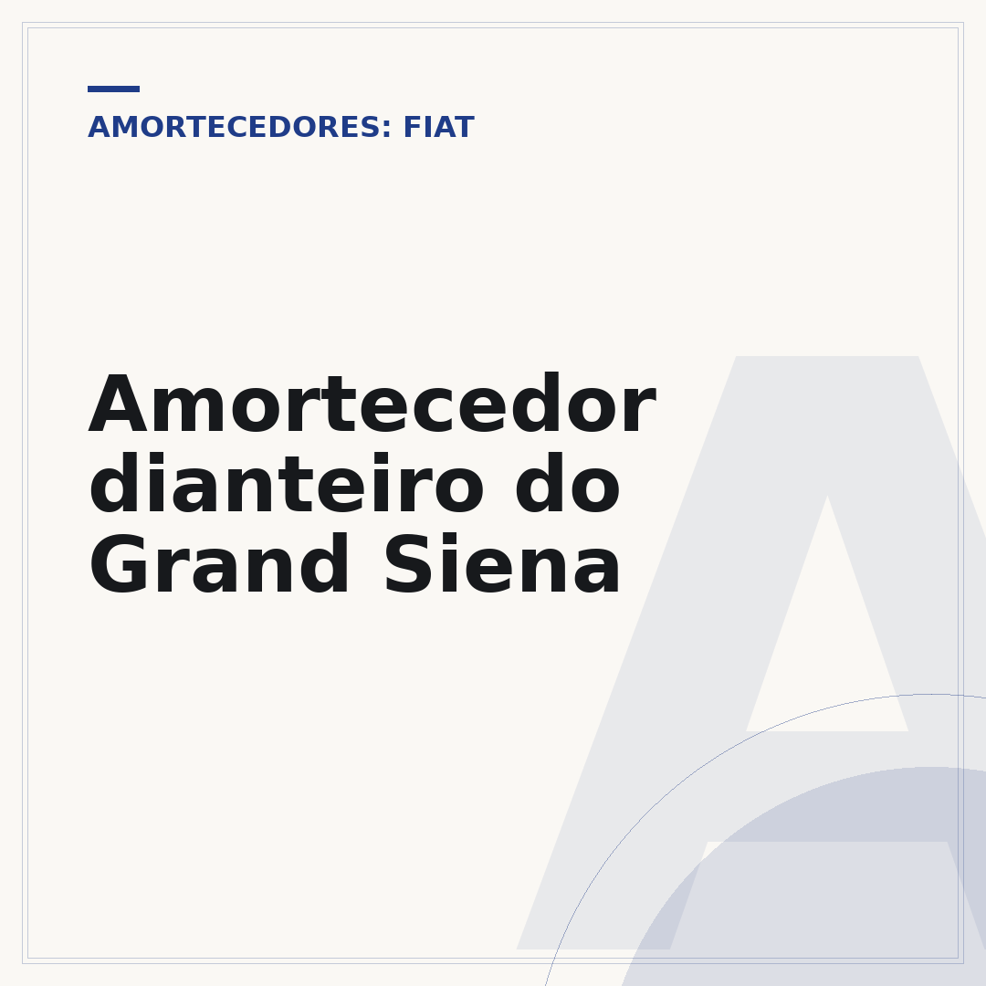 Amortecedor dianteiro do Grand Siena
