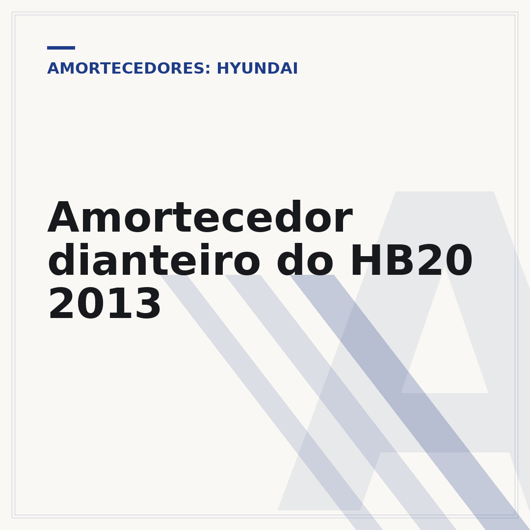 Amortecedor dianteiro do HB20 2013