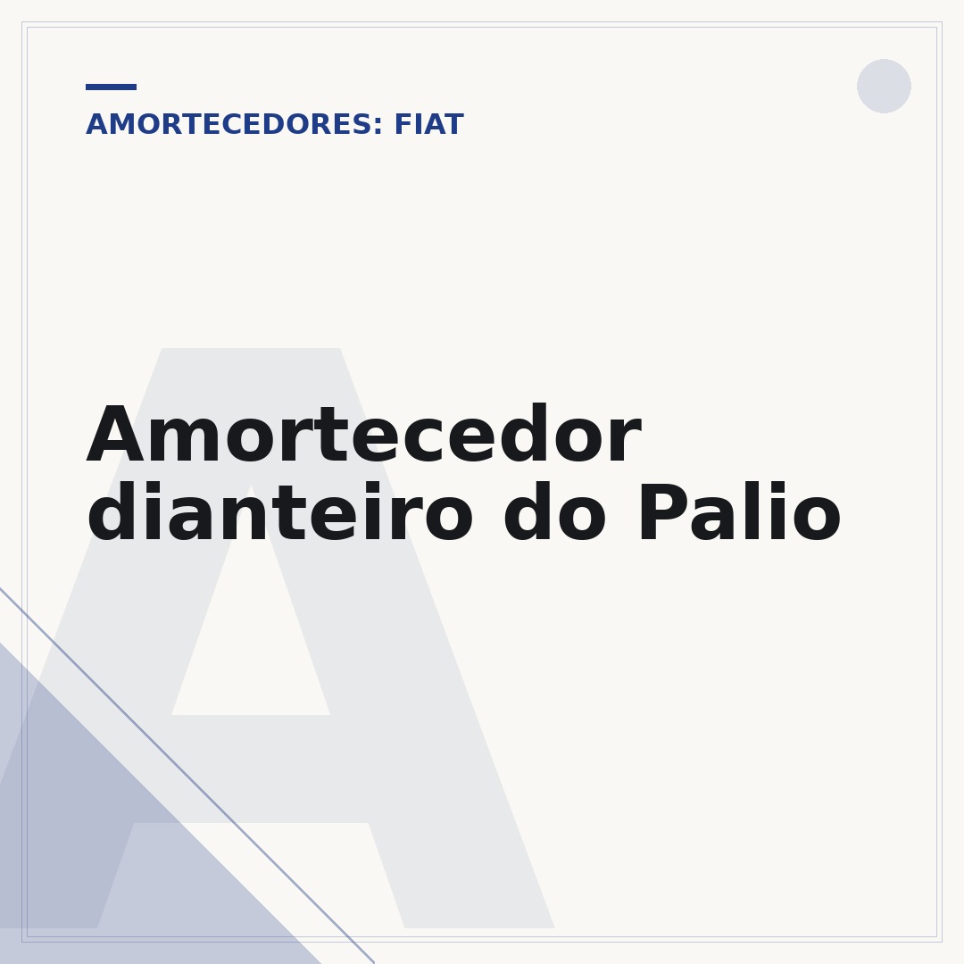 Amortecedor dianteiro do Palio