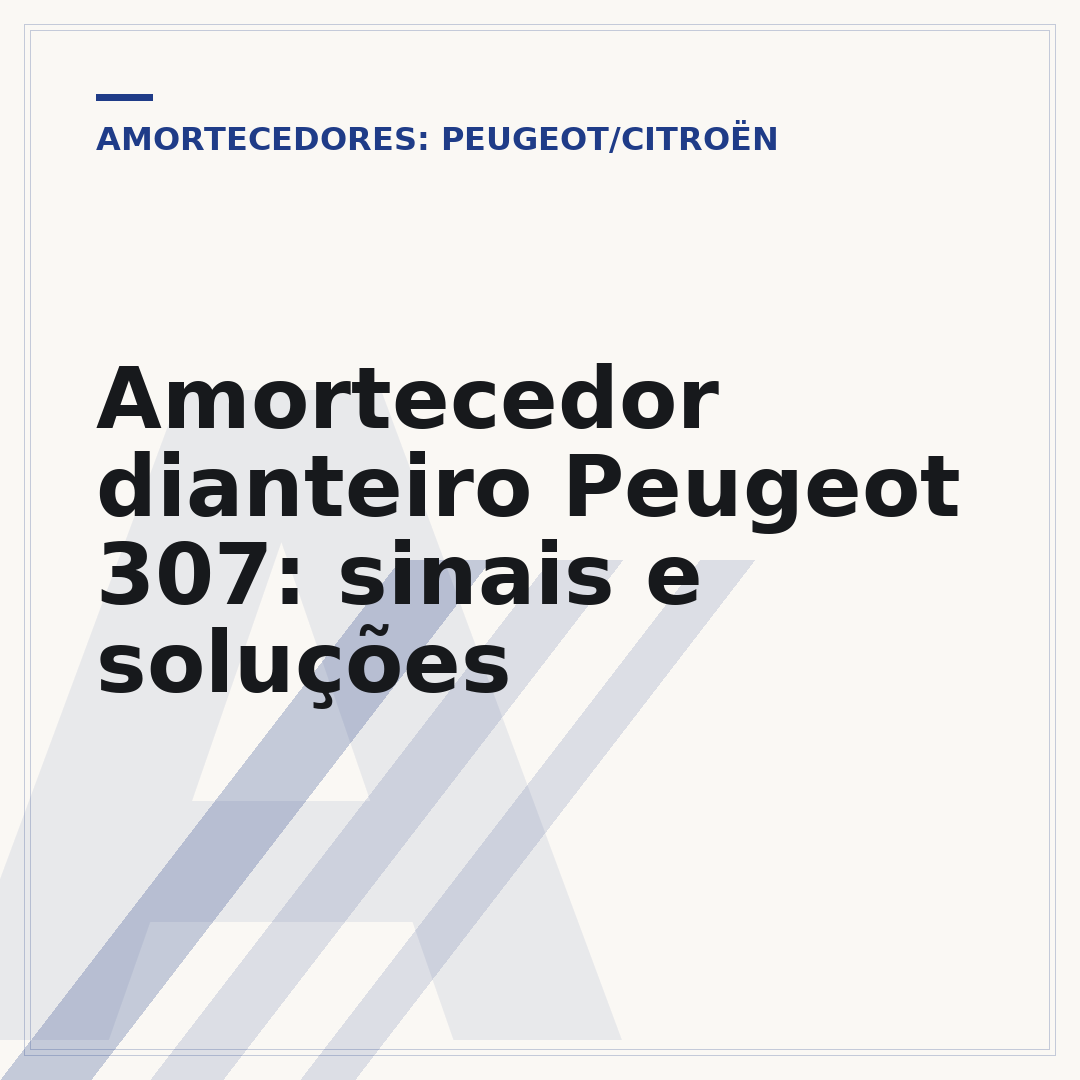 Amortecedor dianteiro Peugeot 307: sinais e soluções