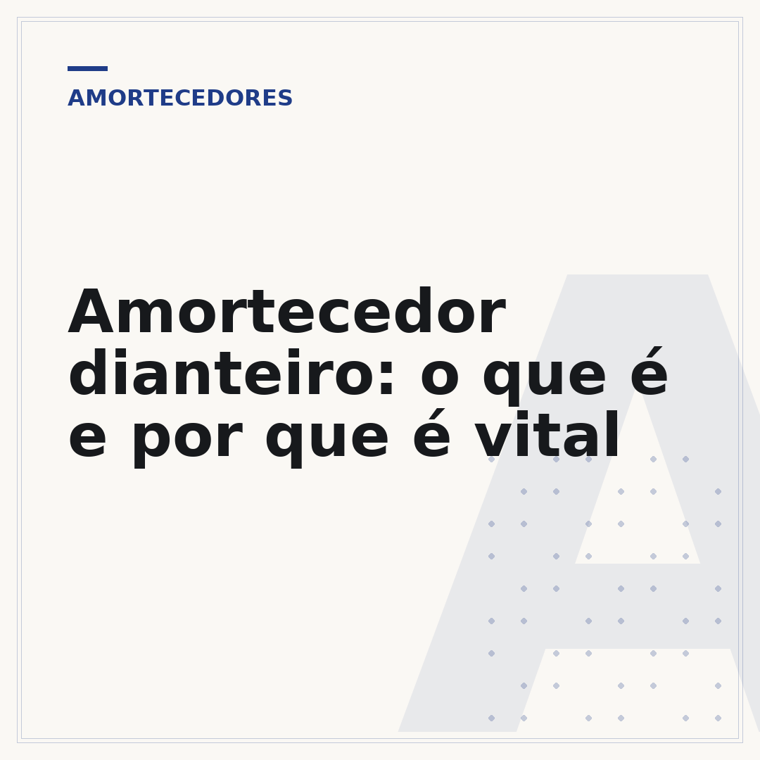 Amortecedor dianteiro: o que é e por que é vital