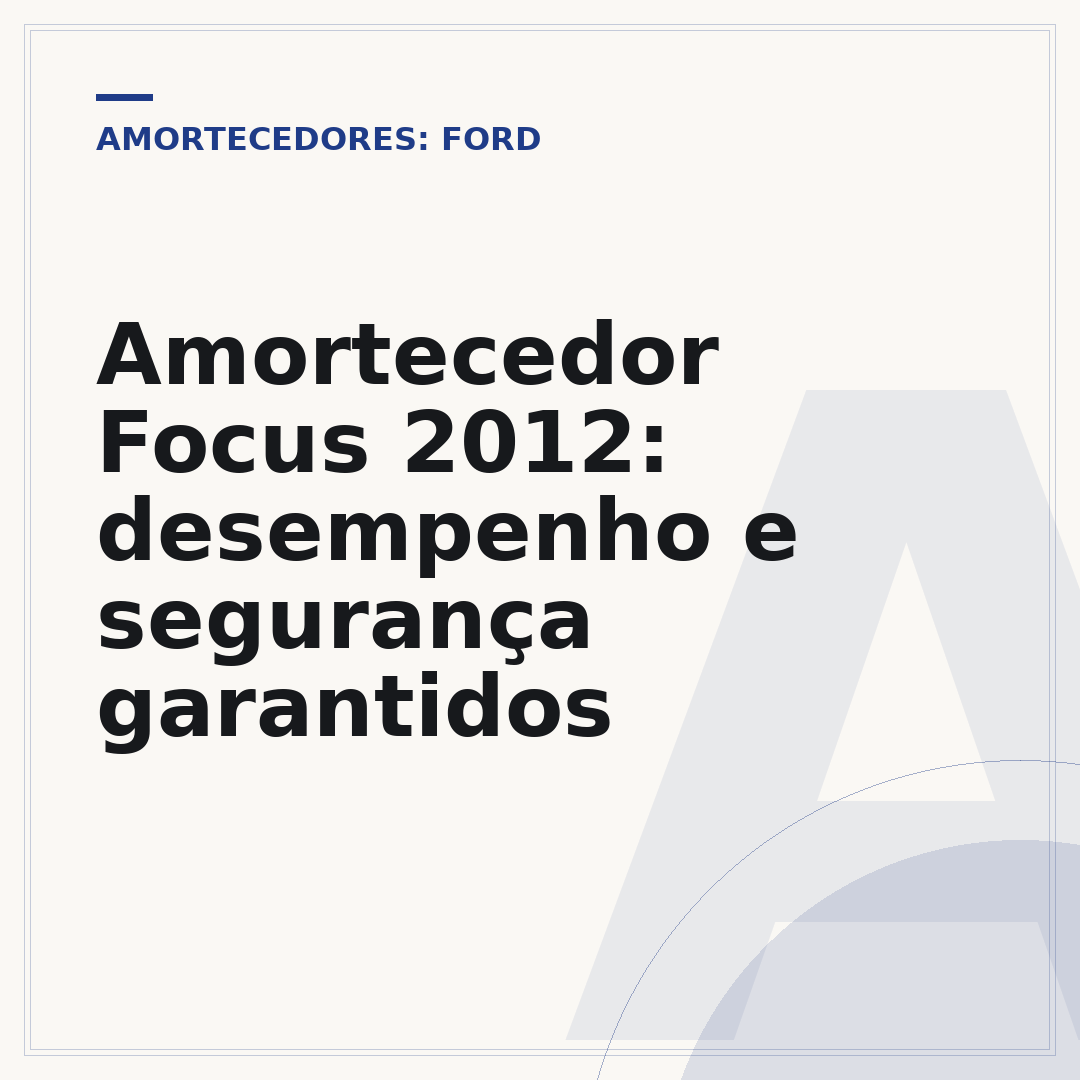 Amortecedor Focus 2012: desempenho e segurança garantidos
