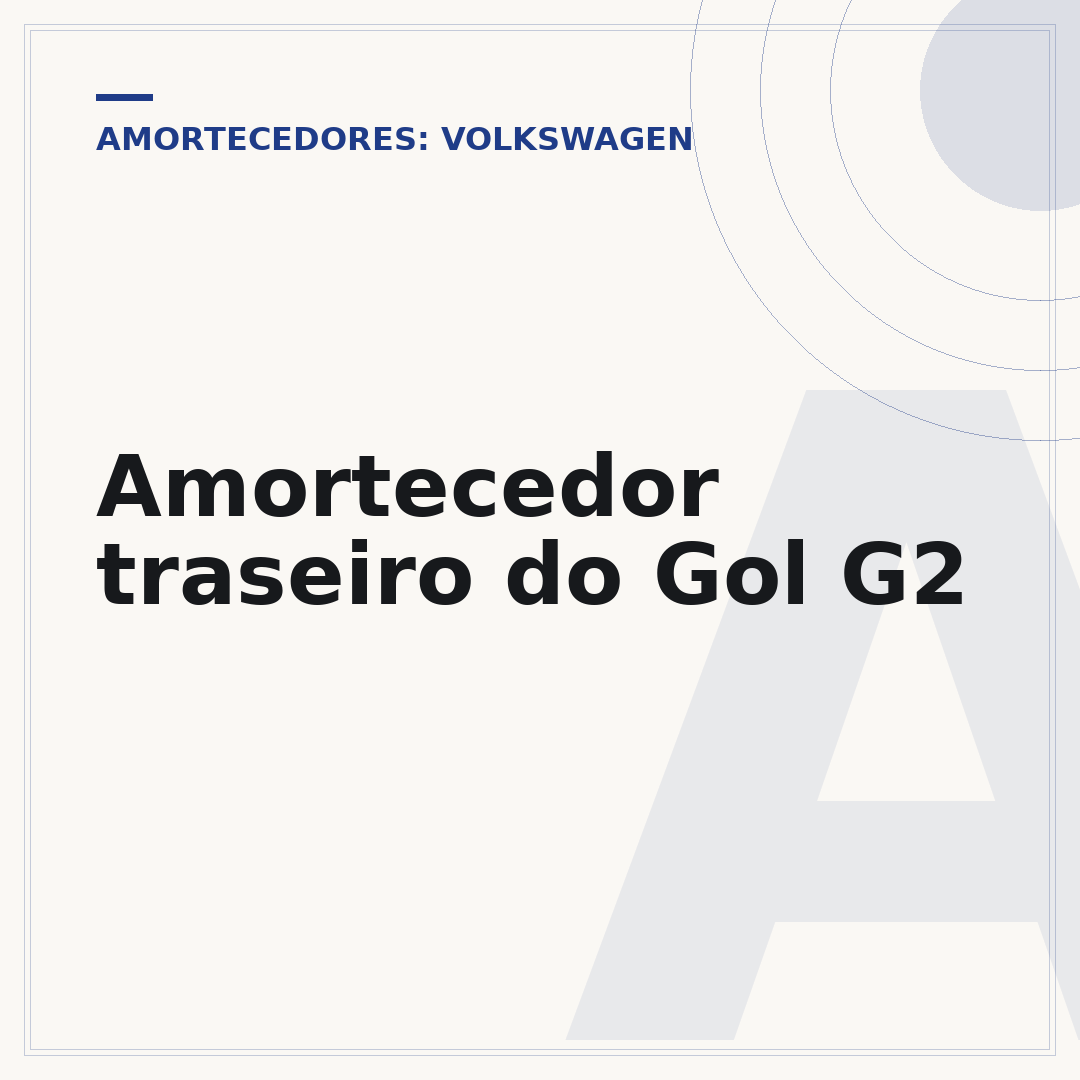 Amortecedor traseiro do Gol G2