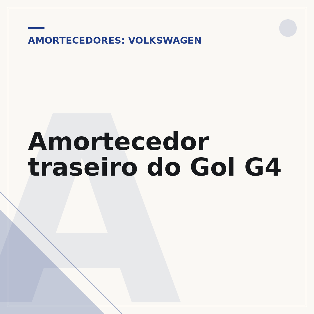 Amortecedor traseiro do Gol G4