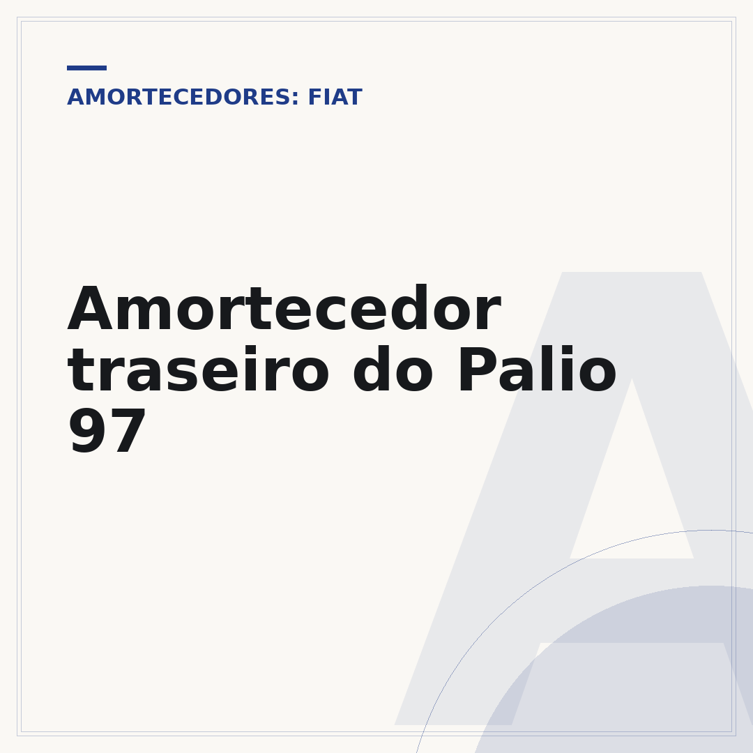 Amortecedor traseiro do Palio 97