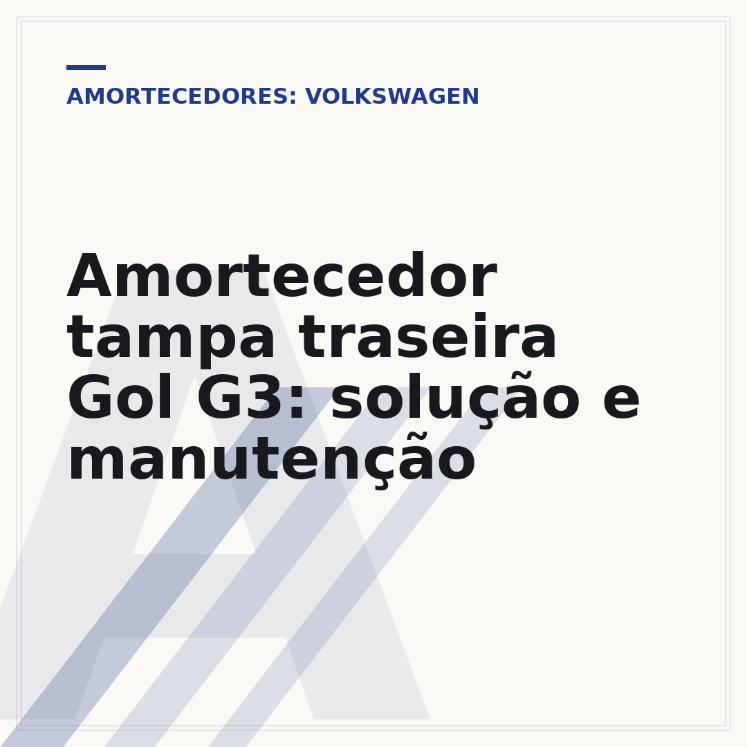 Amortecedor tampa traseira Gol G3: solução e manutenção