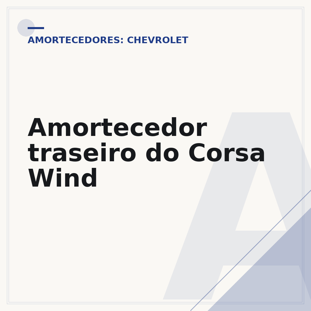 Amortecedor traseiro do Corsa Wind