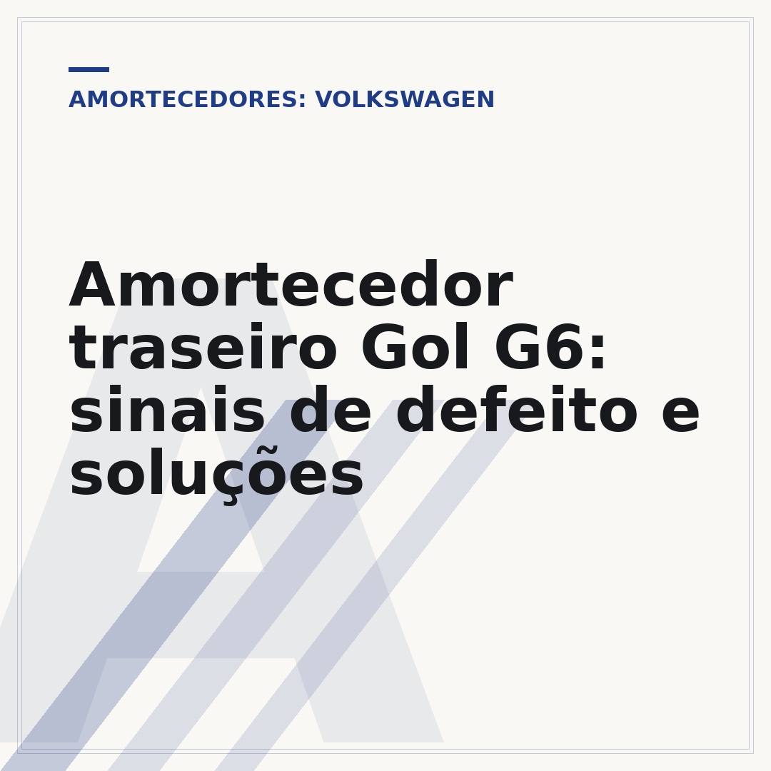 Amortecedor traseiro Gol G6: sinais de defeito e soluções