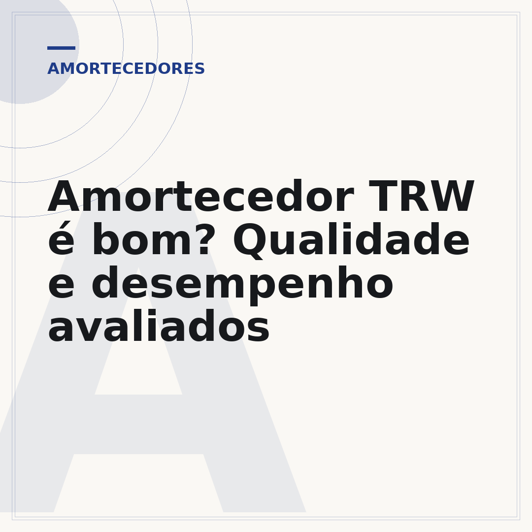Amortecedor TRW é bom? Qualidade e desempenho avaliados