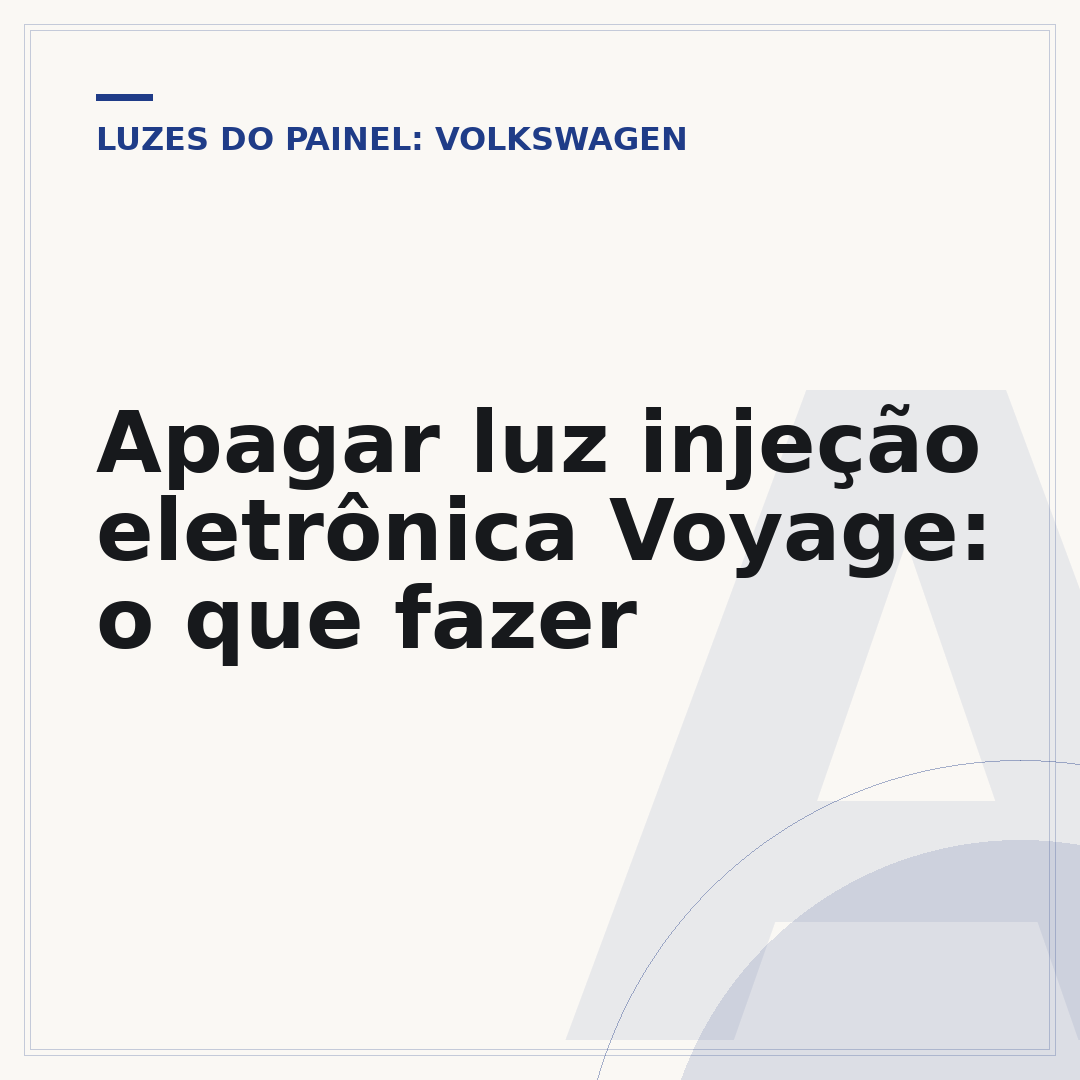 Apagar luz injeção eletrônica Voyage: o que fazer
