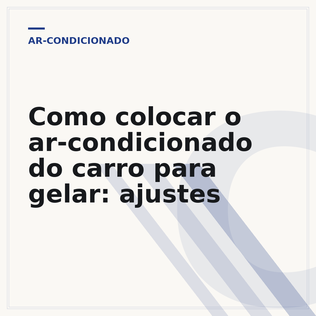 Como colocar o ar-condicionado do carro para gelar: ajustes