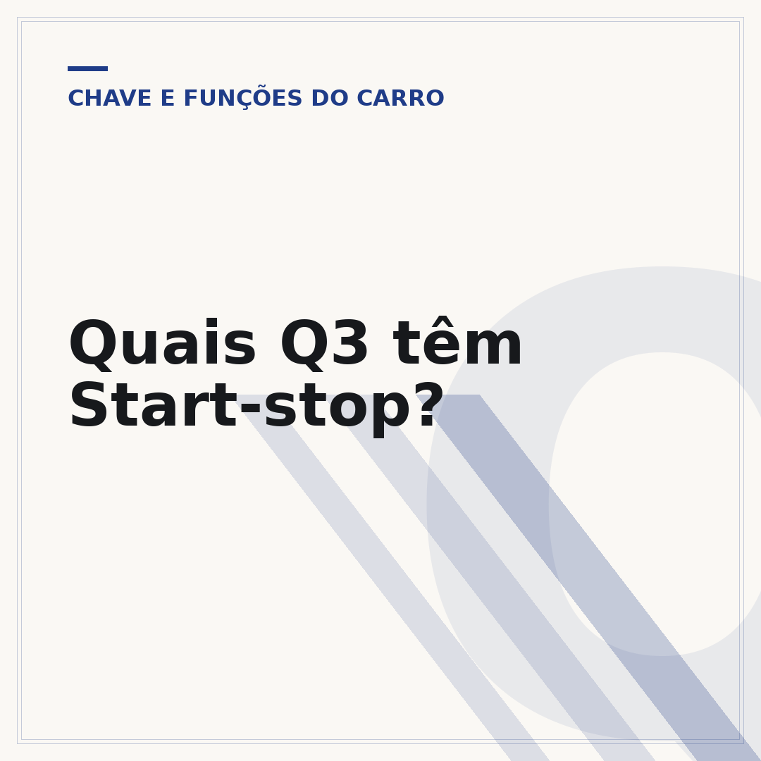 Quais Q3 têm Start-stop?