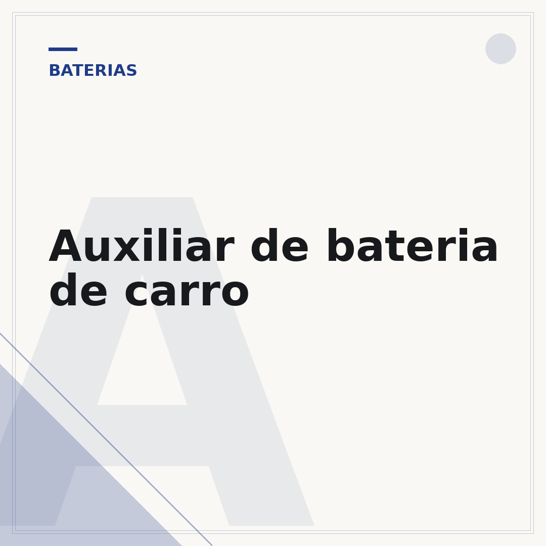 Auxiliar de bateria de carro