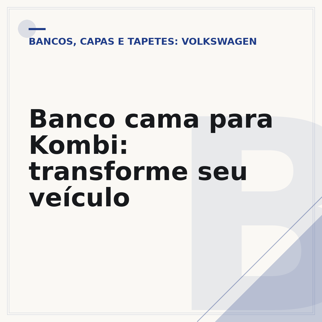 Banco cama para Kombi: transforme seu veículo