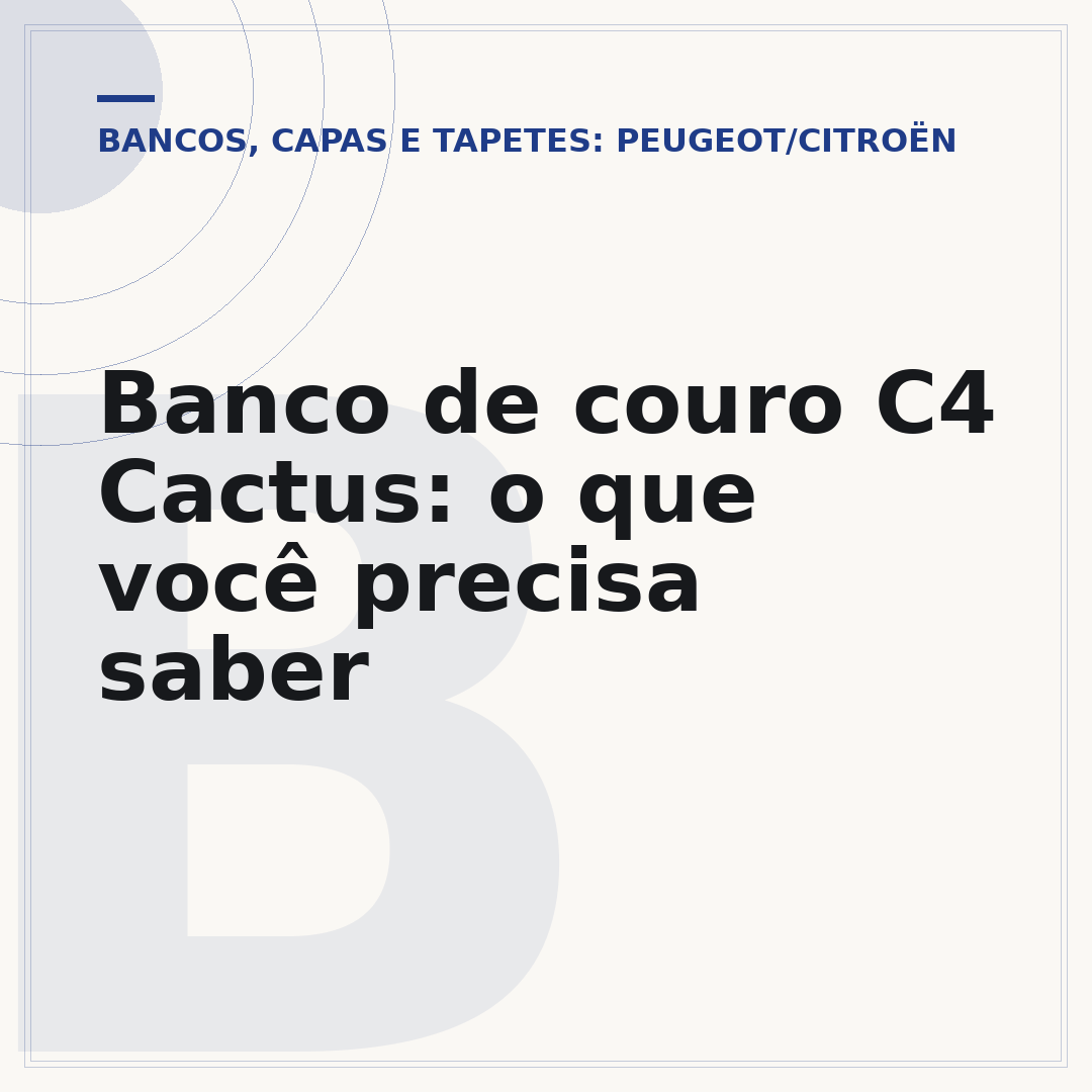 Banco de couro C4 Cactus: o que você precisa saber