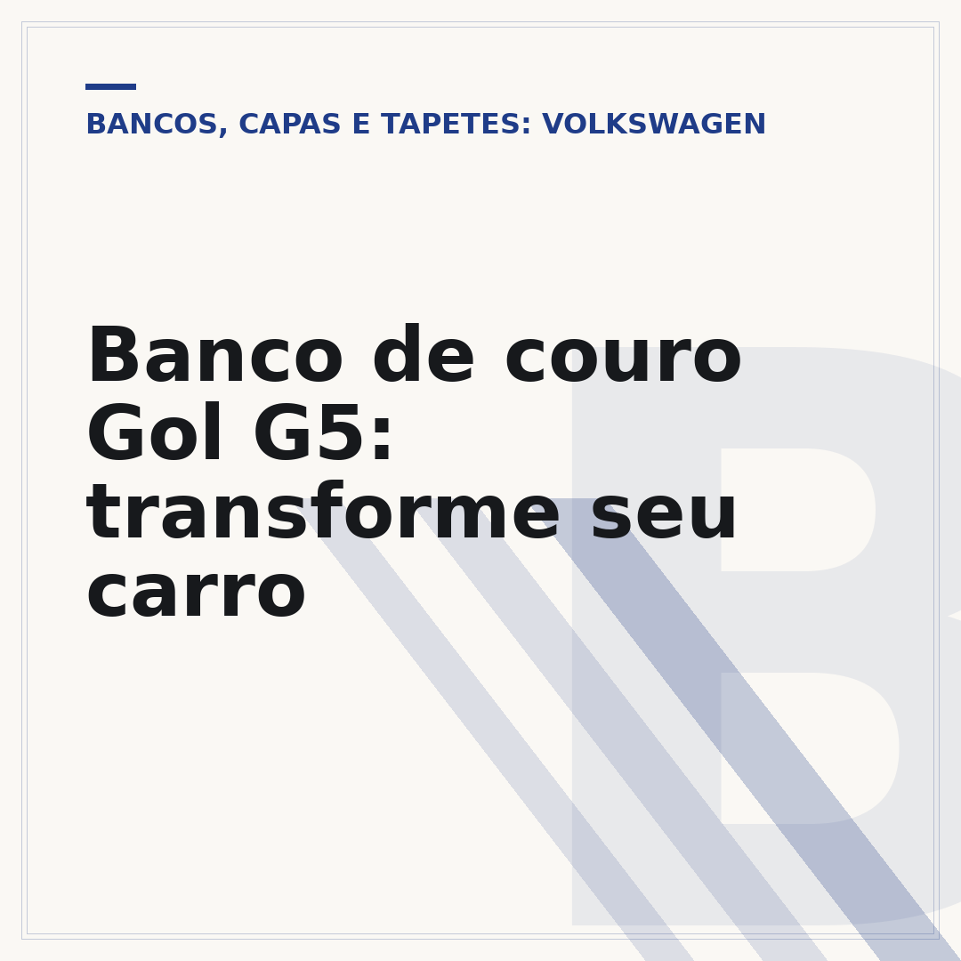 Banco de couro Gol G5: transforme seu carro