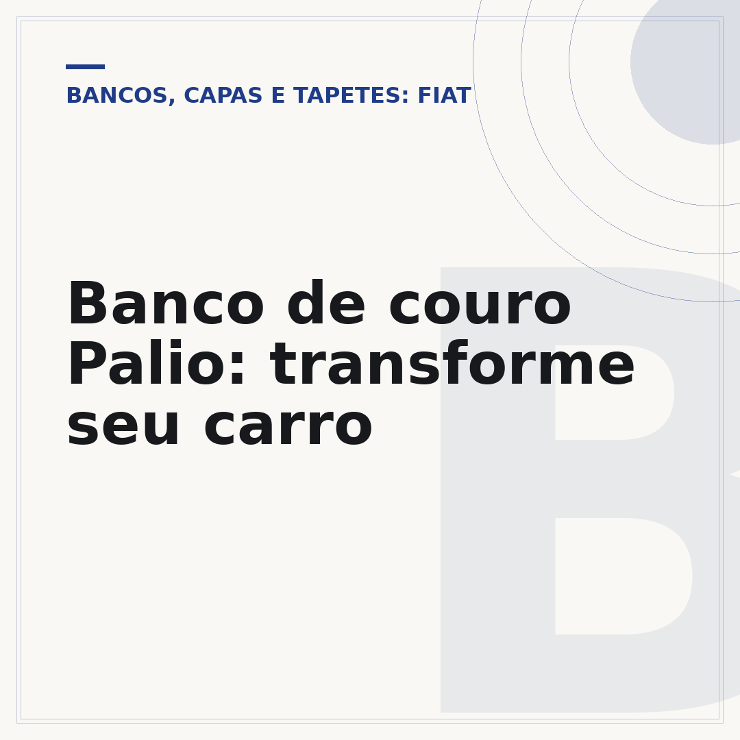 Banco de couro Palio: transforme seu carro
