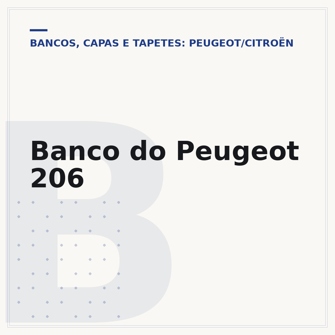 Banco do Peugeot 206
