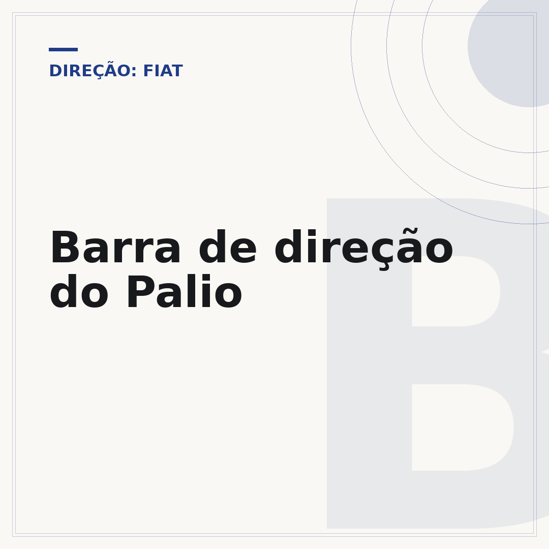 Barra de direção do Palio