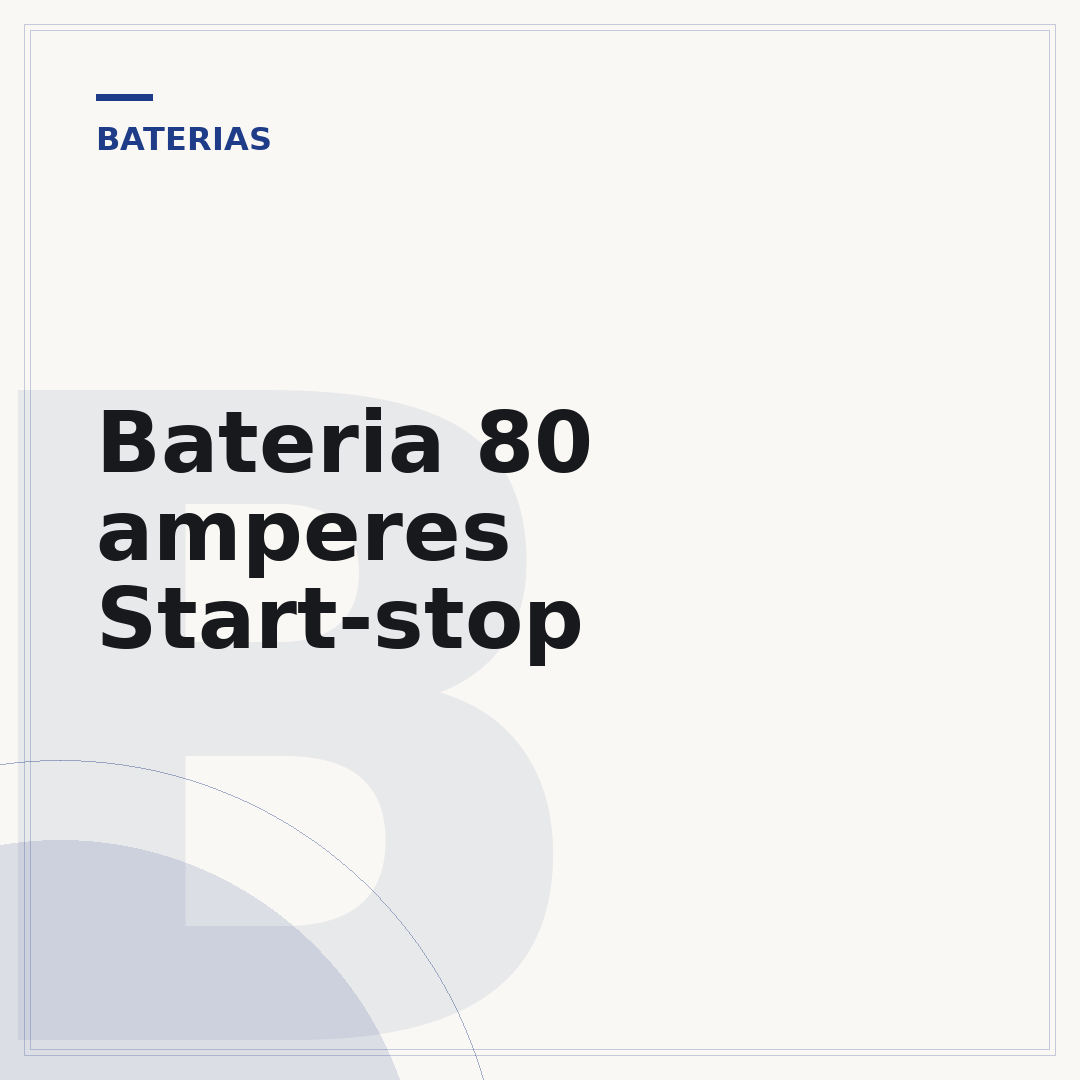 Bateria 80 amperes Start-stop