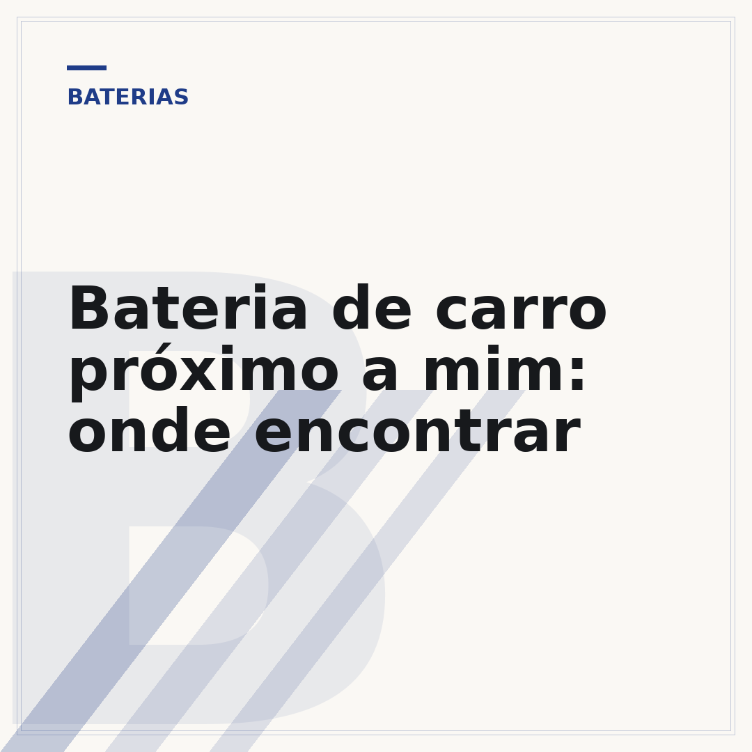 Bateria de carro próximo a mim: onde encontrar