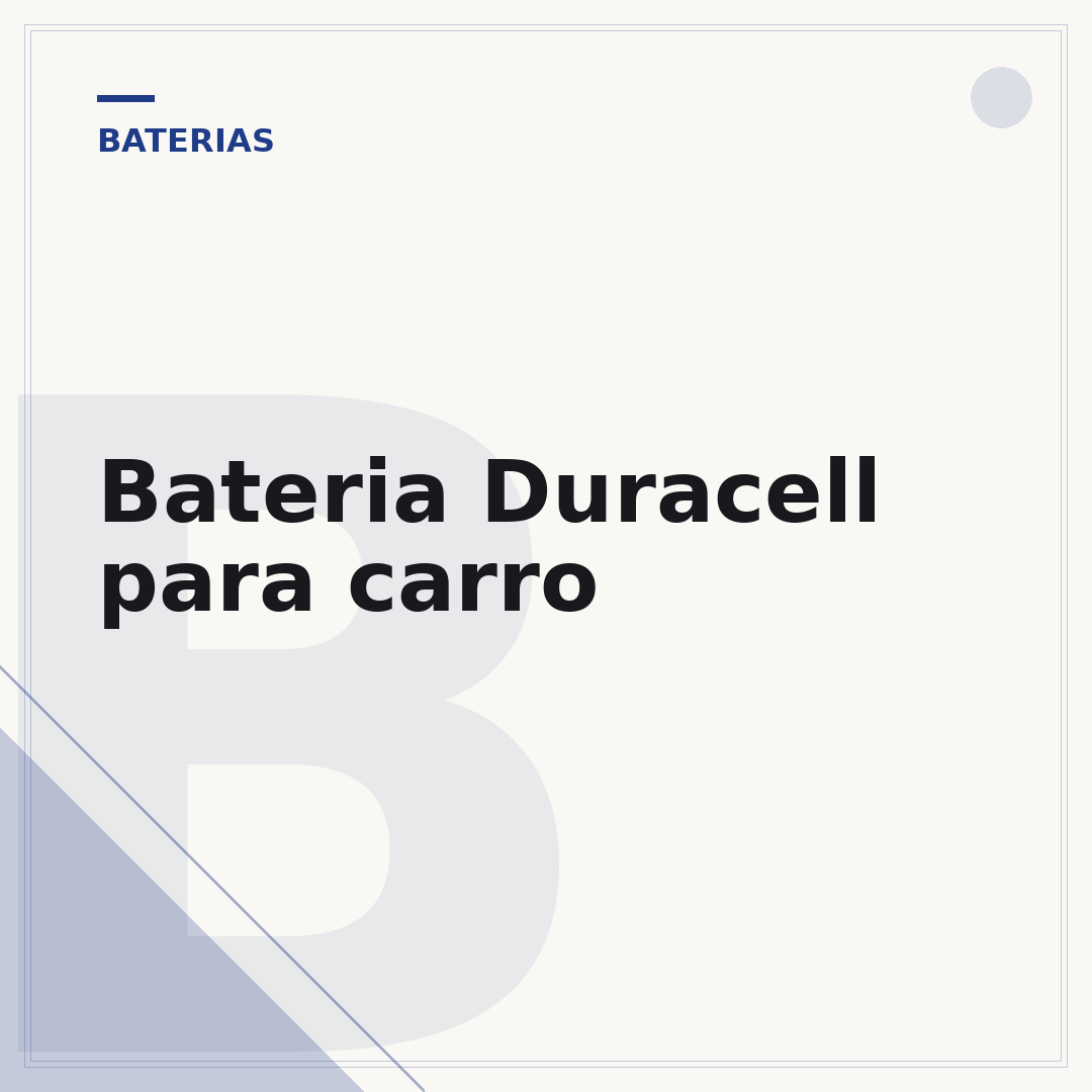 Bateria Duracell para carro
