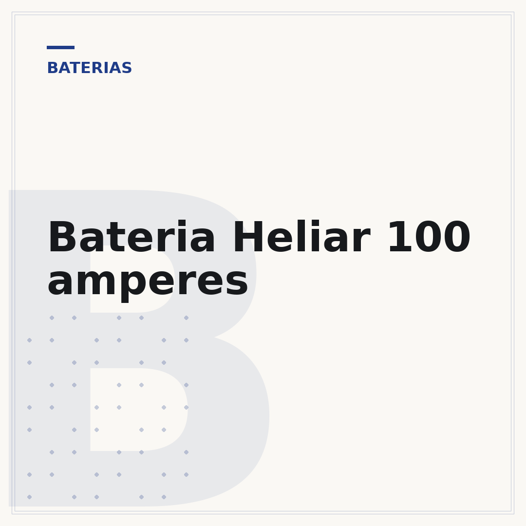 Bateria Heliar 100 amperes