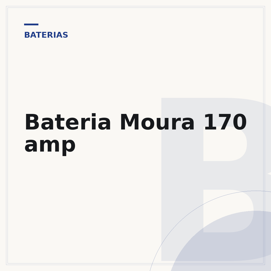 Bateria Moura 170 amp
