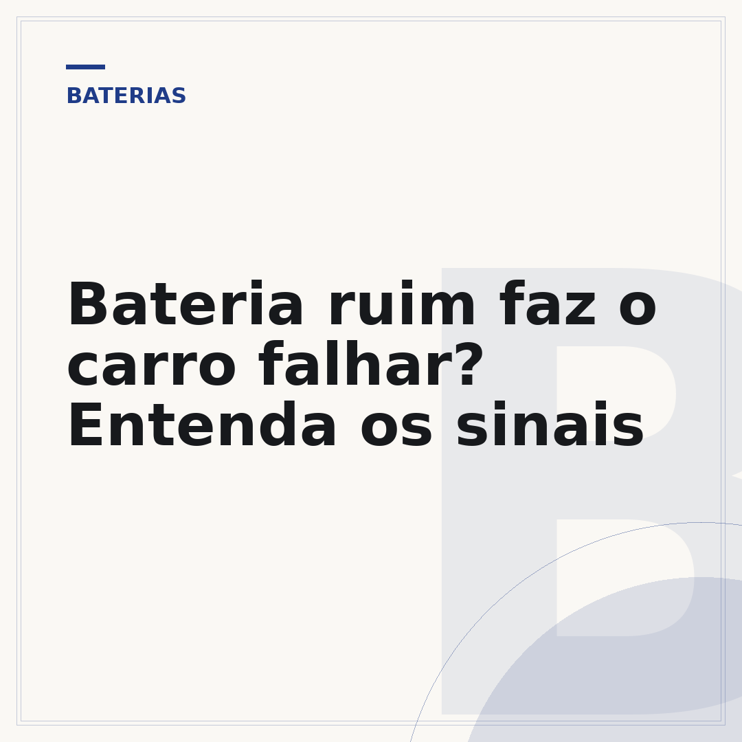 Bateria ruim faz o carro falhar? Entenda os sinais