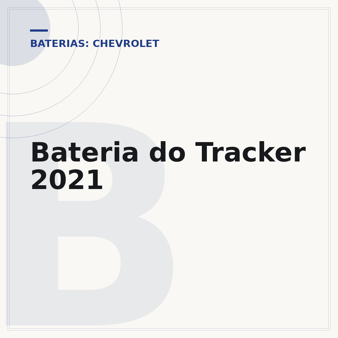 Bateria do Tracker 2021