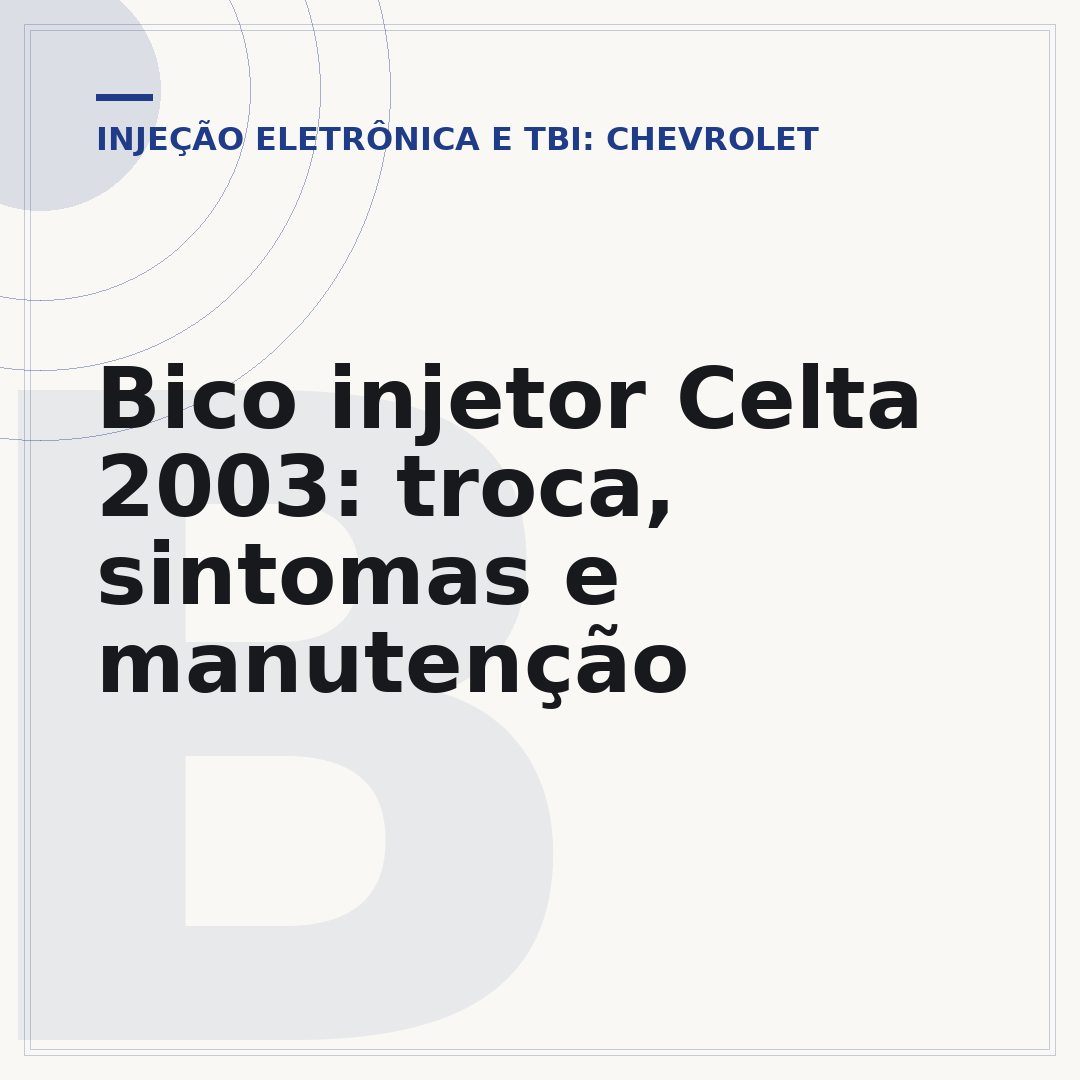 Bico injetor Celta 2003: troca, sintomas e manutenção