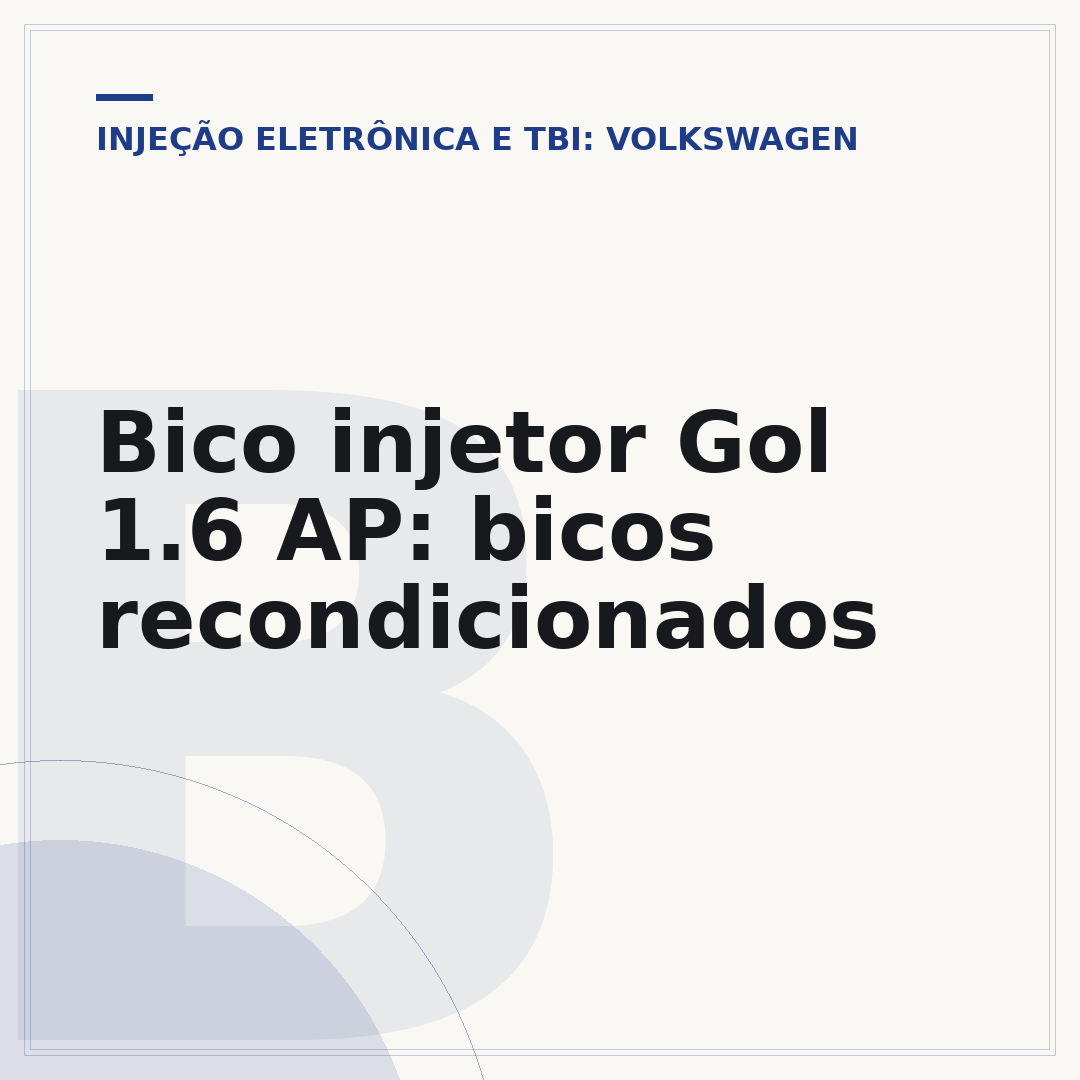 Bico injetor Gol 1.6 AP: bicos recondicionados