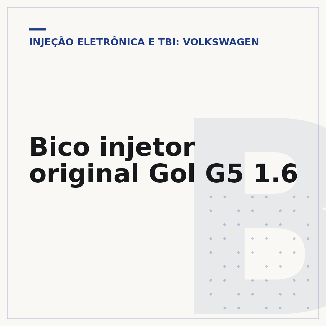 Bico injetor original Gol G5 1.6