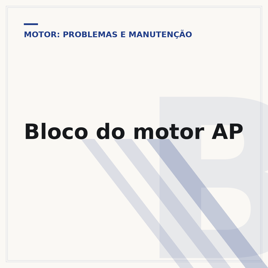 Bloco do motor AP