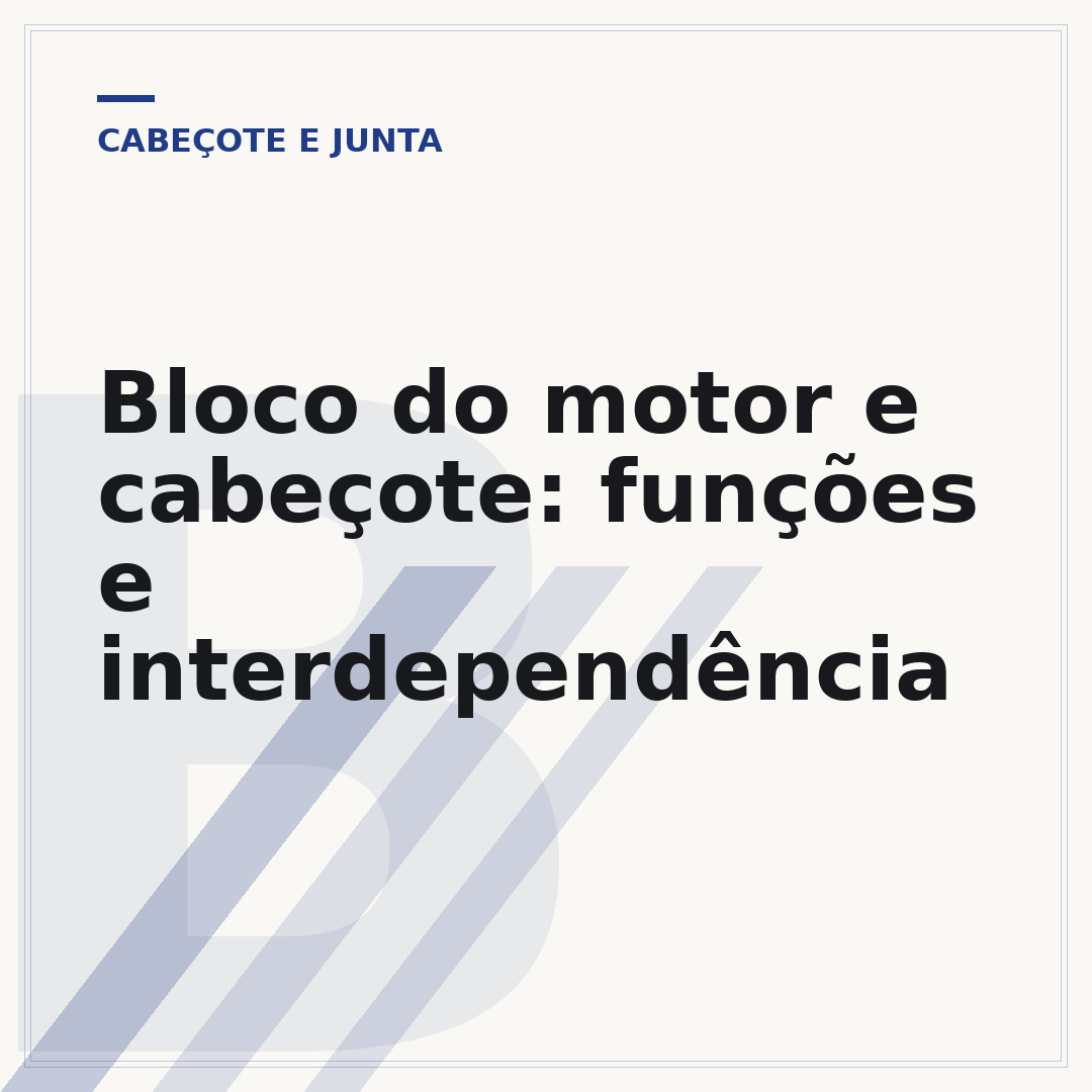Bloco do motor e cabeçote: funções e interdependência