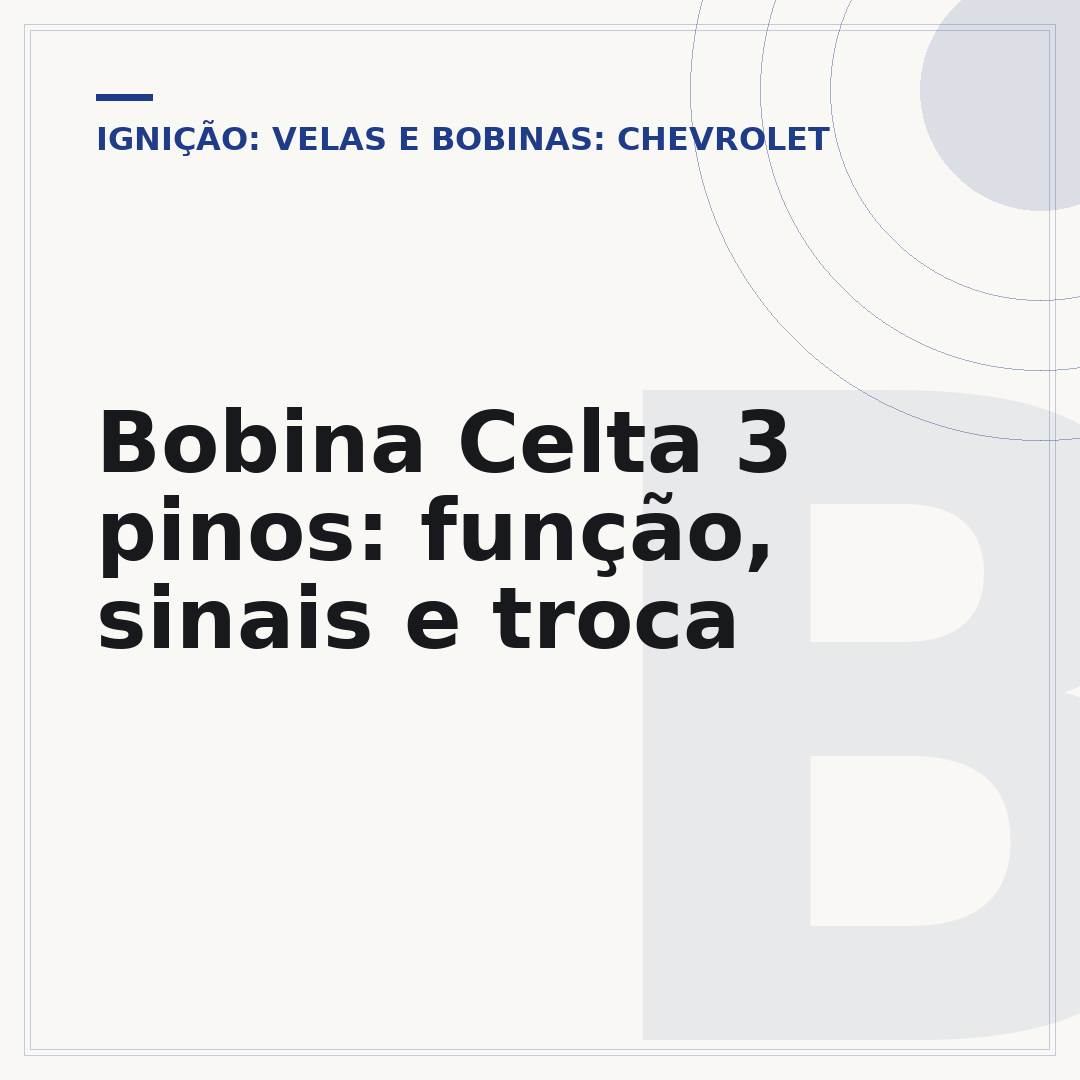 Bobina Celta 3 pinos: função, sinais e troca