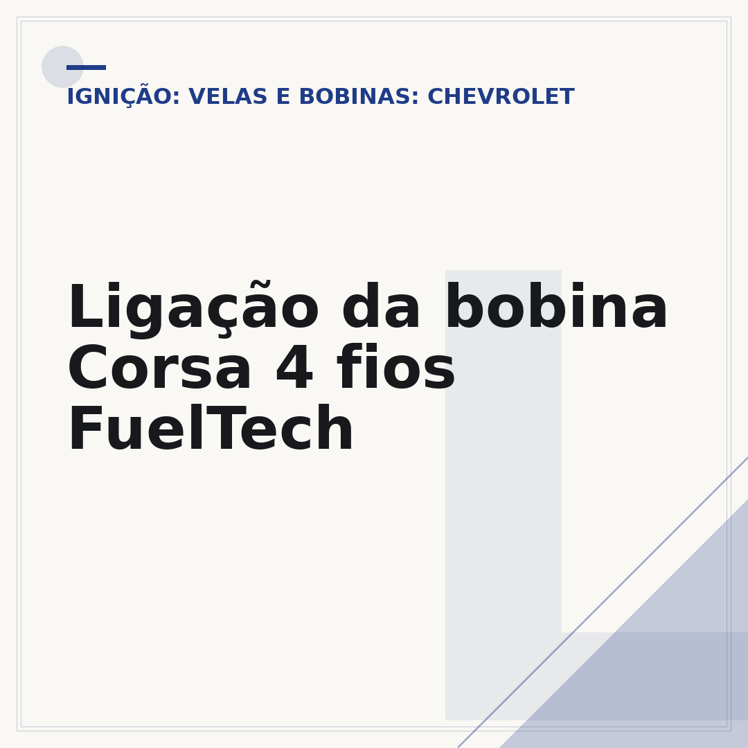 Ligação da bobina Corsa 4 fios FuelTech