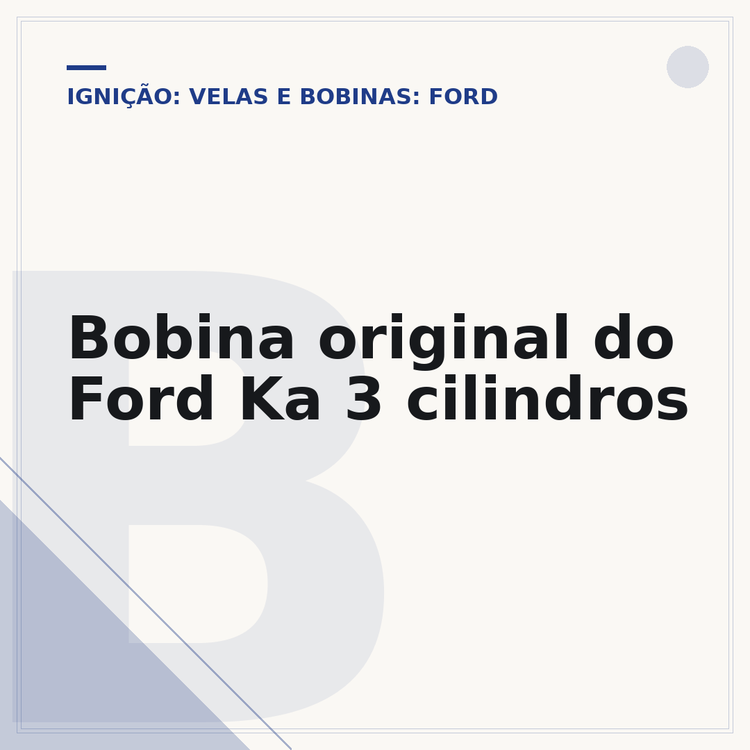 Bobina original do Ford Ka 3 cilindros