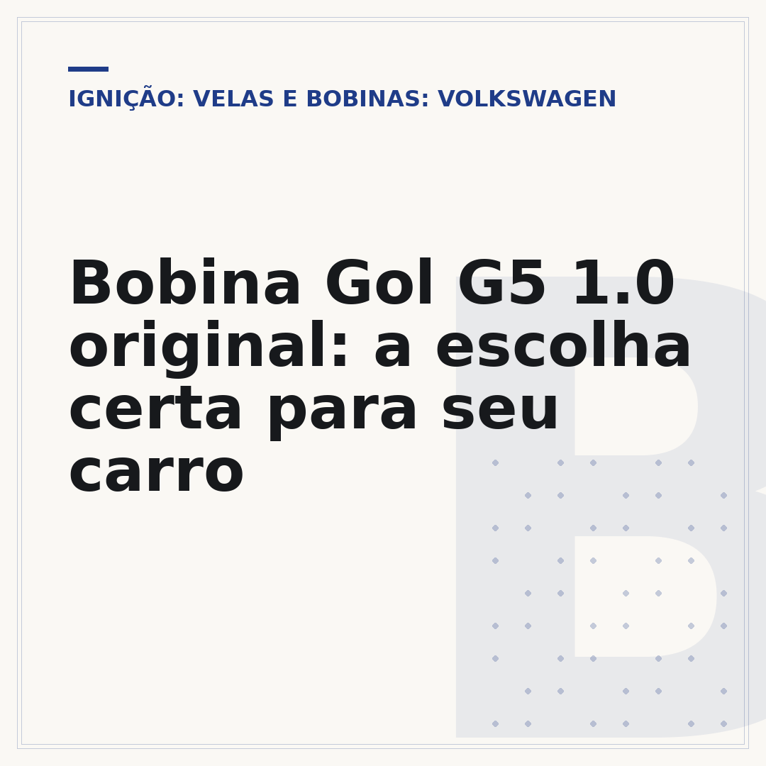 Bobina Gol G5 1.0 original: a escolha certa para seu carro