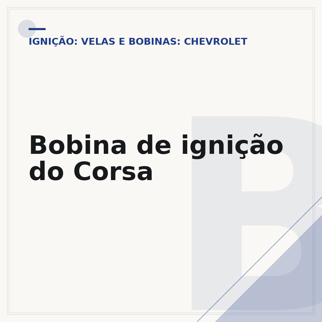 Bobina de ignição do Corsa