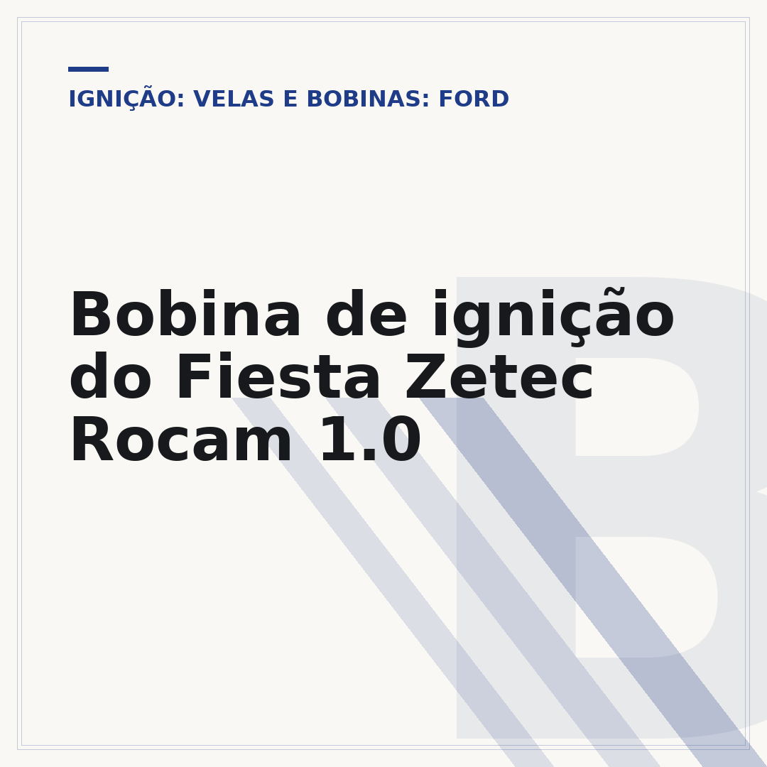 Bobina de ignição do Fiesta Zetec Rocam 1.0