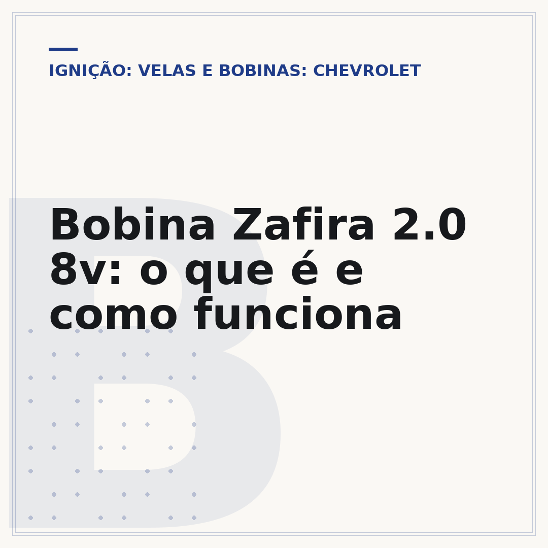 Bobina Zafira 2.0 8v: o que é e como funciona