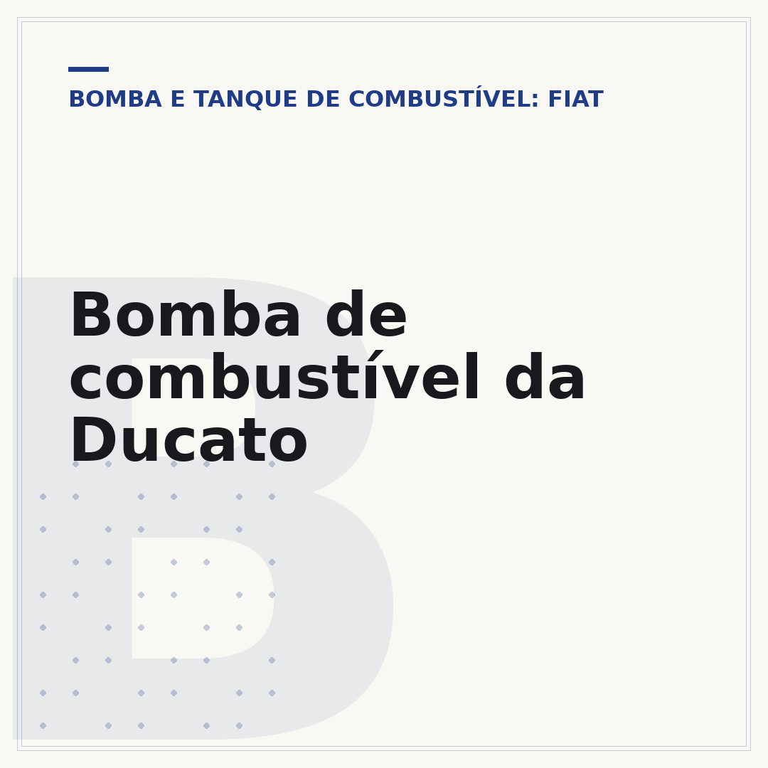 Bomba de combustível da Ducato
